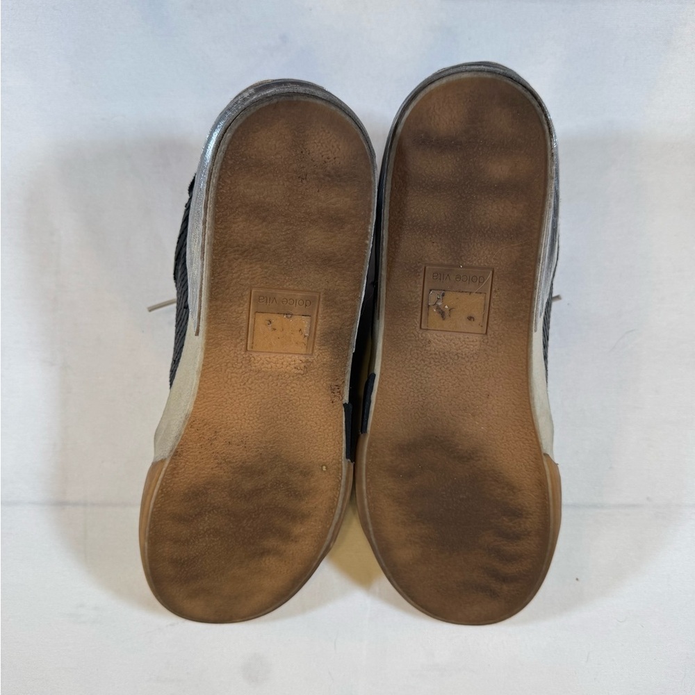 Dolce Vita Women’s Slip-On Suede Textured Black and Tan Casual Sneakers - Picture 8 of 8